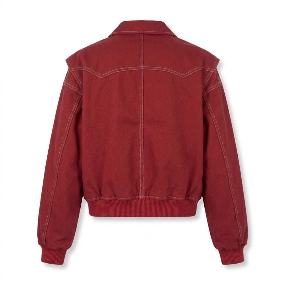 Off Campus S01 Hannah Wells Red Bomber Jacket