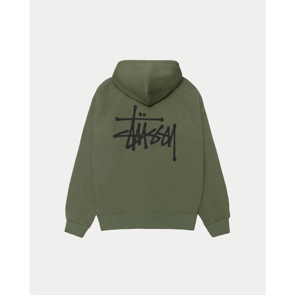 Olive Stussy Hoodie Full Zip

