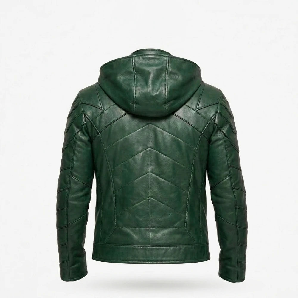 Oliver Queen Green Arrow Leather Jacket