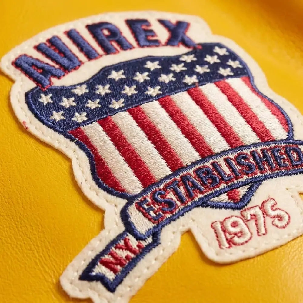 Avirex USA Icon Leather Bomber Jacket