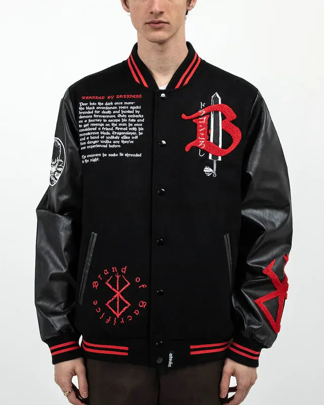 Sacrifice Black Varsity Jacket