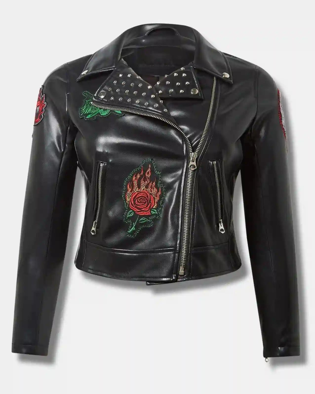 WWE Smackdown Piper Niven Studded Black Leather Jacket