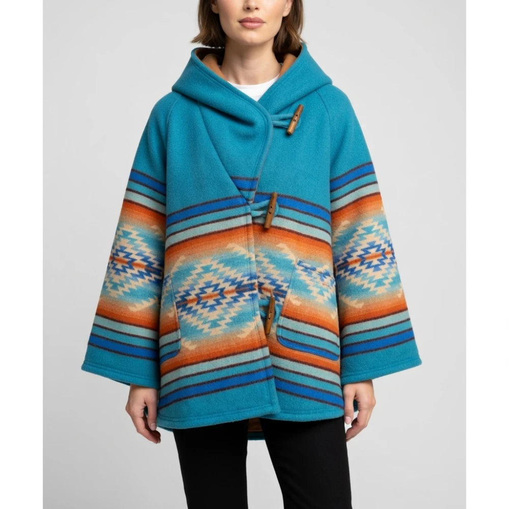 Order Beth Dutton Blue Hooded Overcoat  