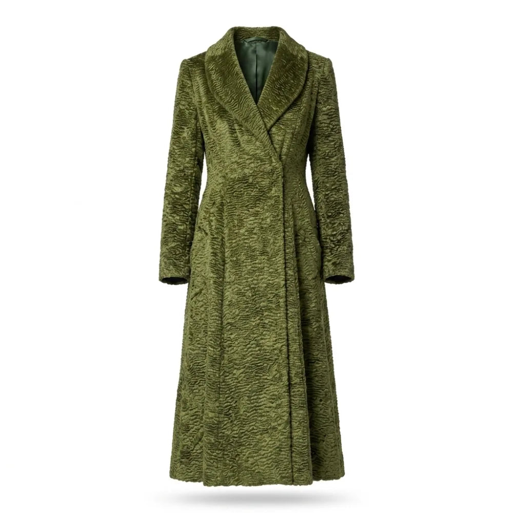 Order Grace Fraser Green Velvet Coat