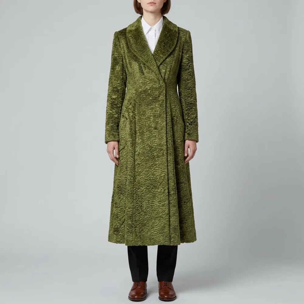 Order Nicole Kidman Green Velvet Coat