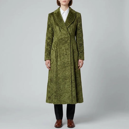 Order Nicole Kidman Green Velvet Coat