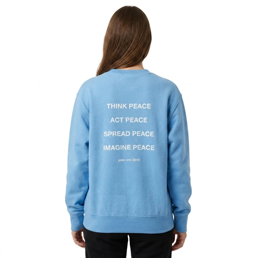 Order Peace Is Power Unisex Sweatshirt Blue