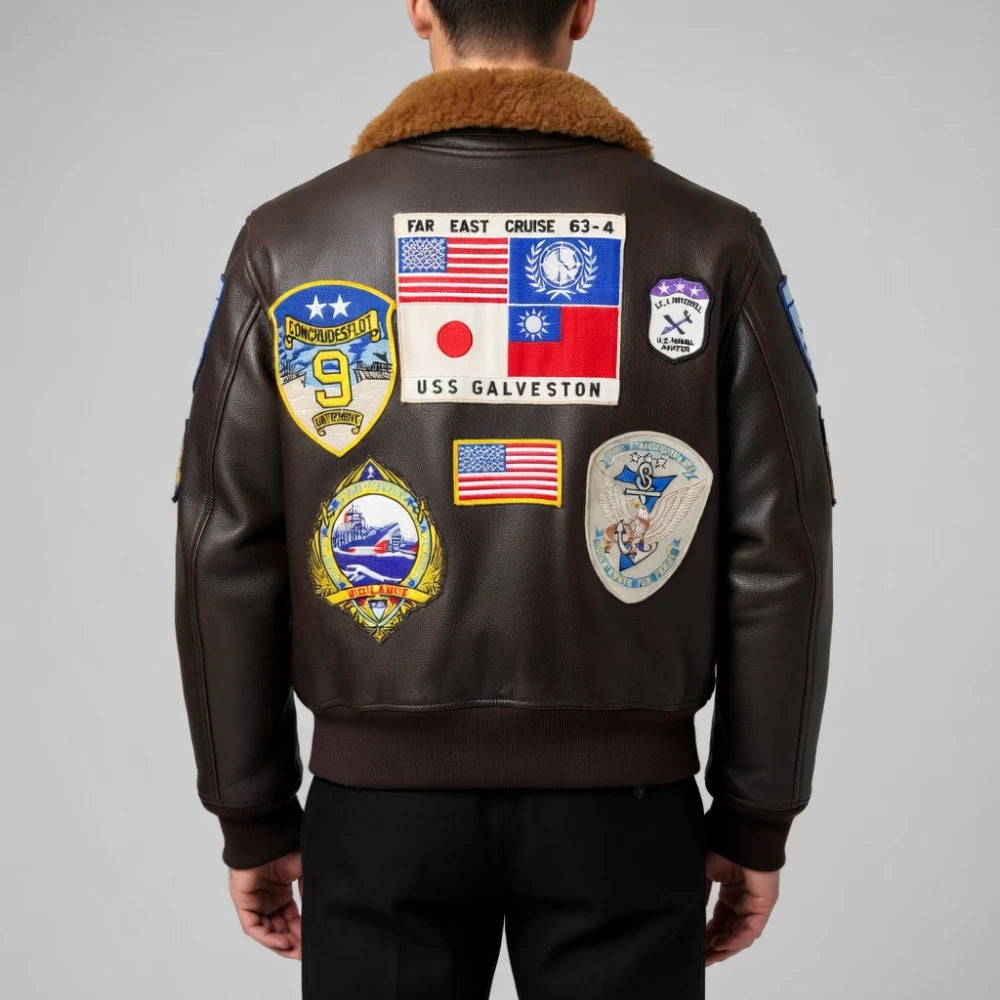 Order Tom Cruise Brown Bomber Jacket