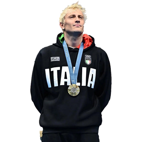 Paris 2024 Italia Olympics Hoodie Black