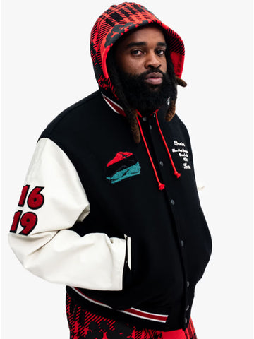 Denim Tears Peace Wreath Varsity Jacket