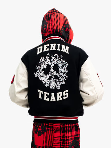 Denim Tears Peace Wreath Varsity Jacket