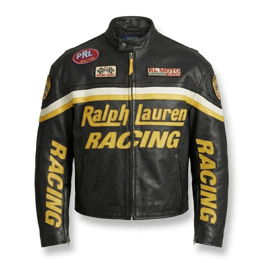 Racing 2026 Tom Holland Black Leather Jacket