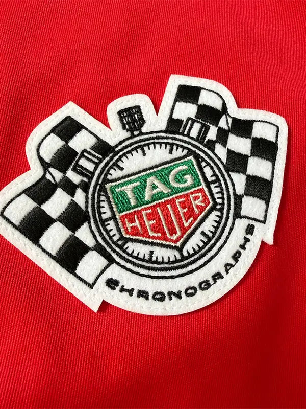 TAG Heuer Red Work Zip Up Jacket