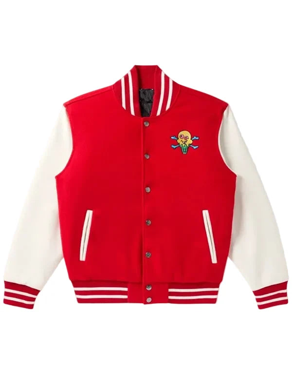 Mr. Me Too recreated varsity jacket front view