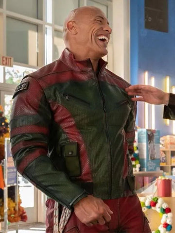 Dwayne Johnson Red One leather jacket