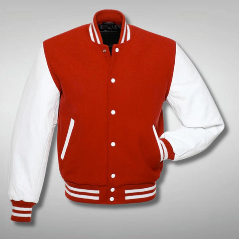 Red and White Varsity Jacket