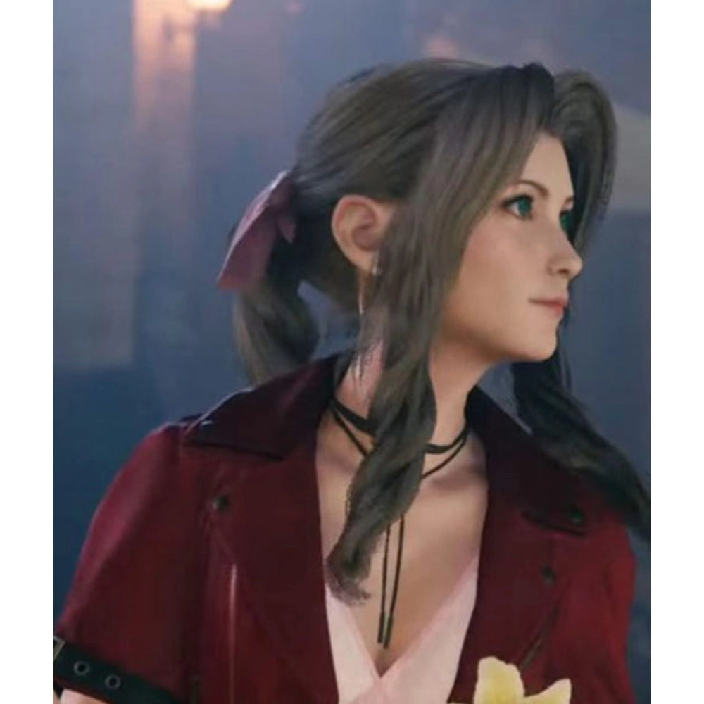 Aerith Gainsborough red leather jacket