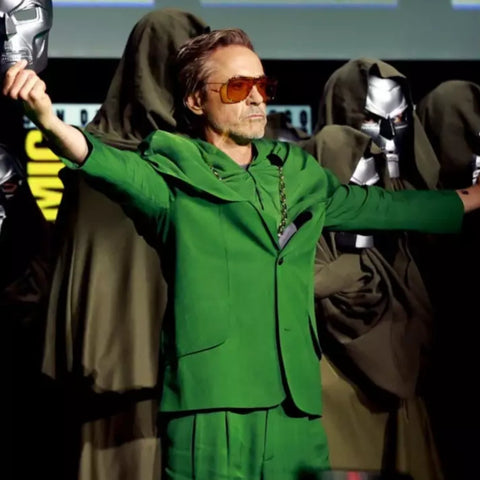 Robert Downey Jr Green Suit