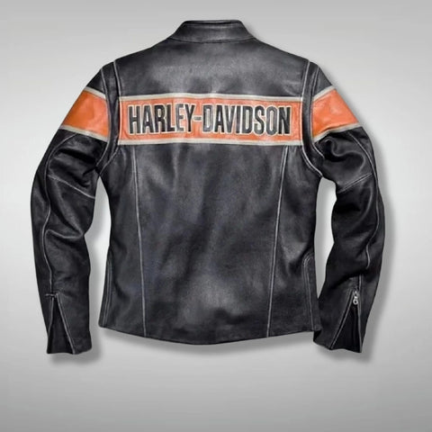 Victory Lane Harley Davidson Leather Jacket