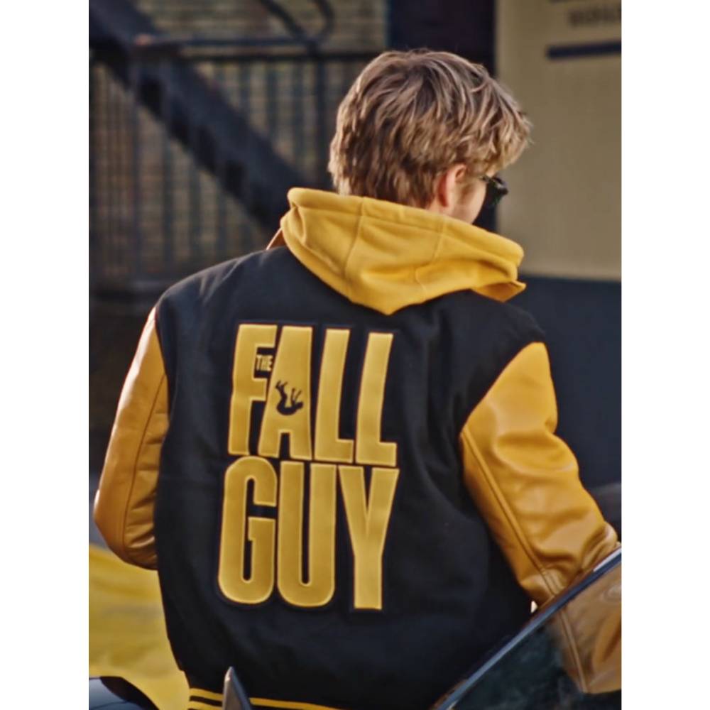 Fall guy Black Varsity Jacket