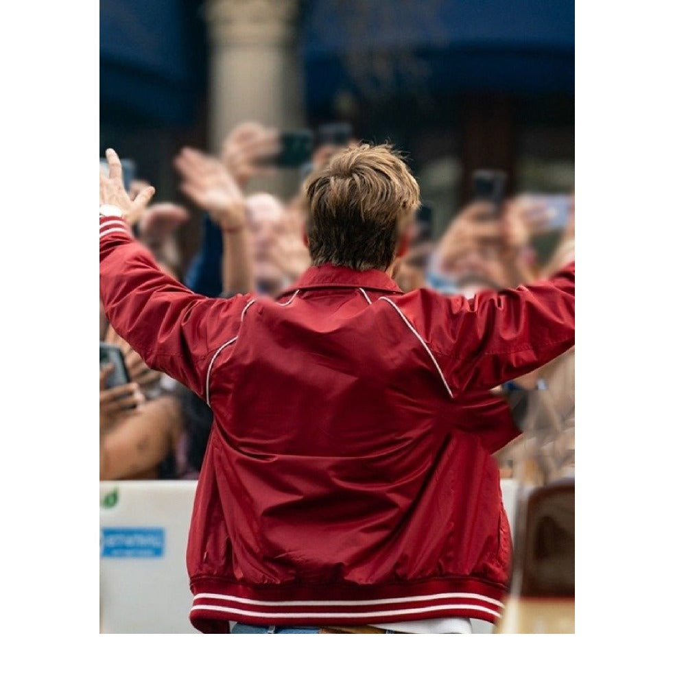 Ryan Gosling Red Bomber Jacket