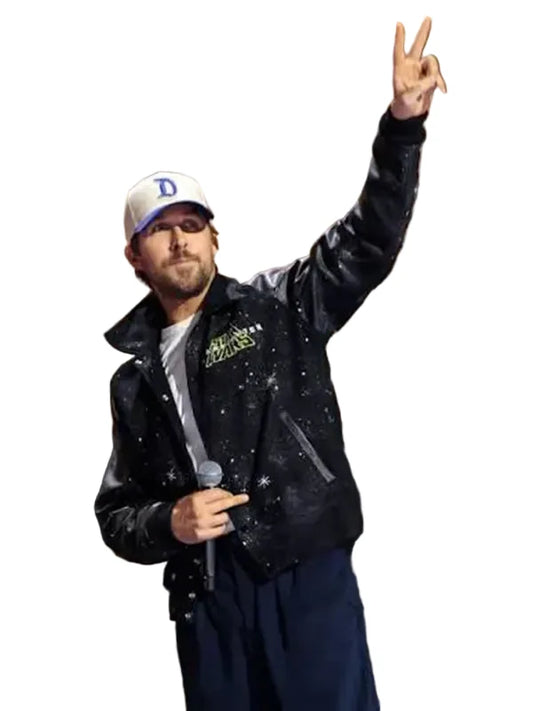 Ryan Gosling Star Wars Starfighter 2027 Black Varsity Jacket