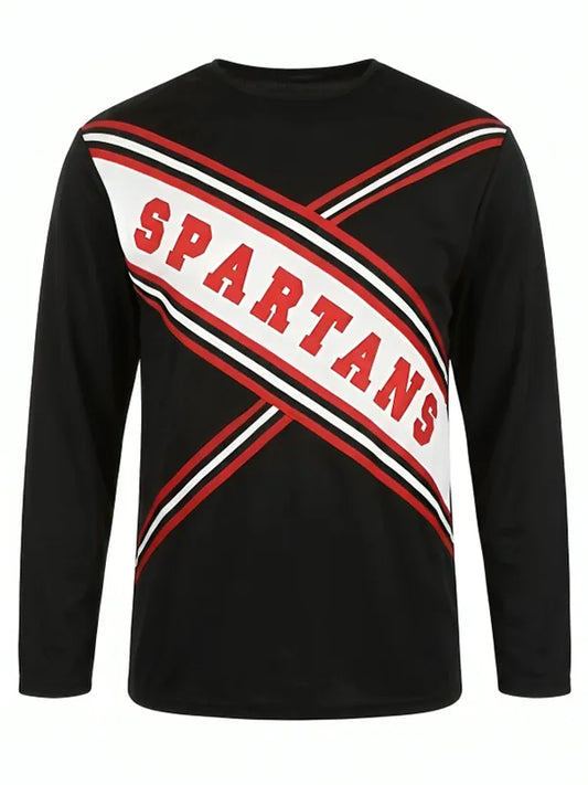 SNL Spartan Cheerleader Black Long Sleeve Shirt