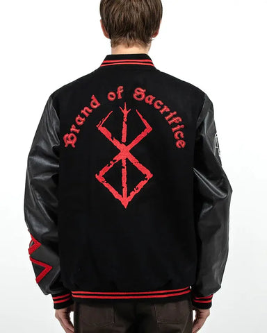 Sacrifice Black Varsity Bomber  Jacket