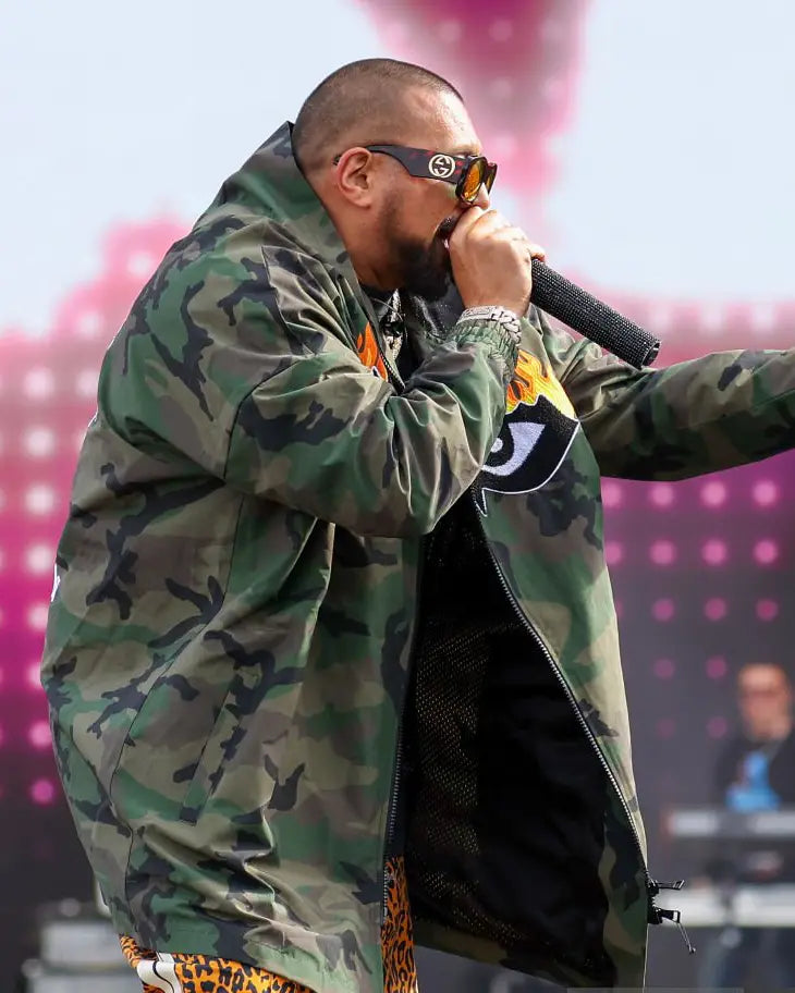 Sean Paul Wireless Festival 2024 camouflage Jacket