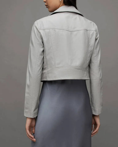 All Saints Elora Grey fashion jacket