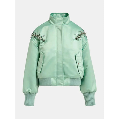 Ashley Park Emily In Paris S04 Satin Bomber Jacket