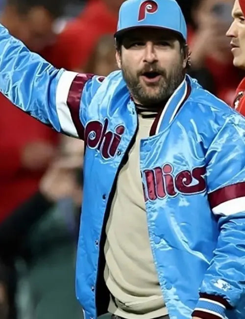 Charlie Day Philadelphia Phillies Varsity bomber Jacket