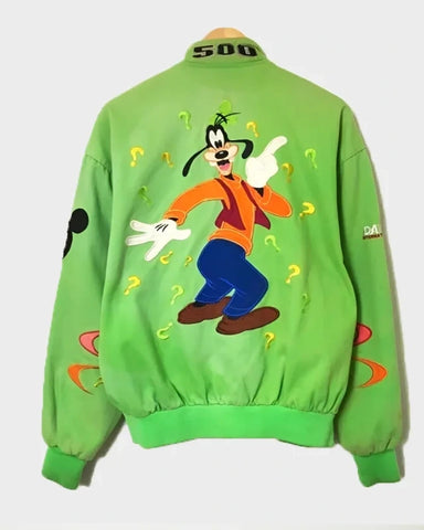 Disney Daytona 500 Green Goofy Racing  Jacket