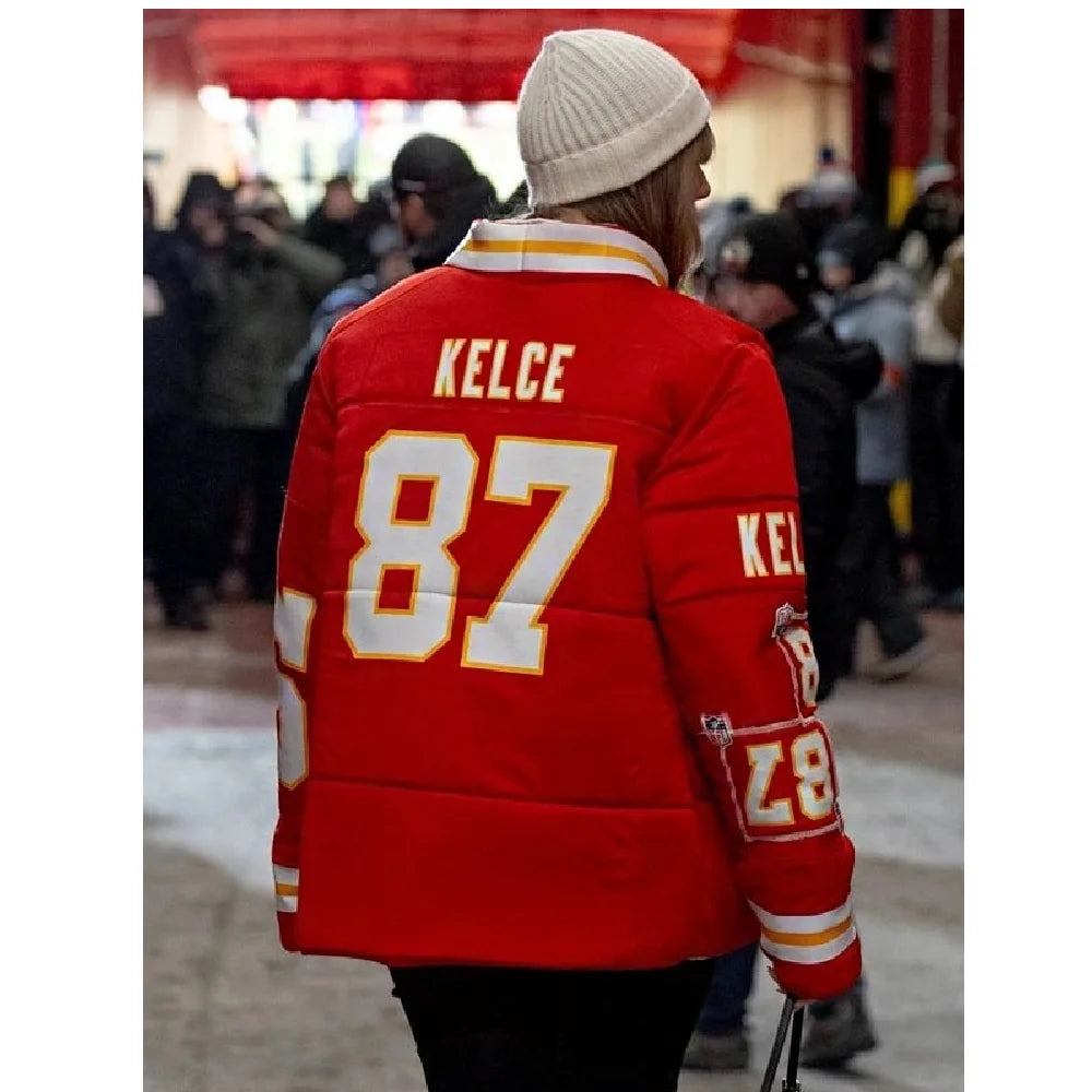 Kansas City Chiefs Taylor Swift Kelce Puffer Jacket