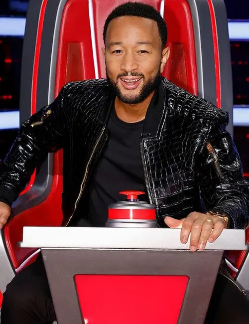 John Legend crocodile jacket