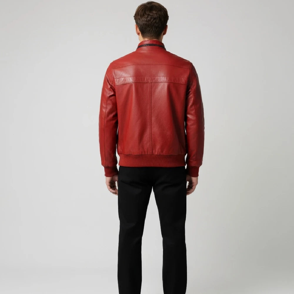 Shop Cobra Kai Red Leather Jacket