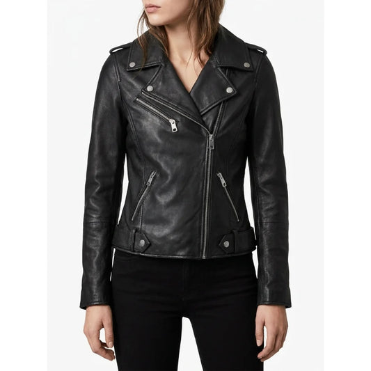 Shop black biker jacket for women