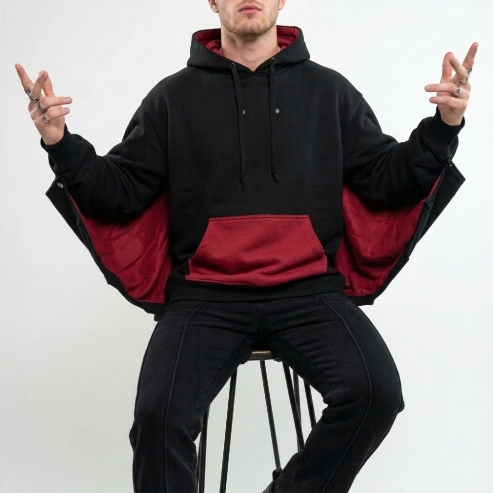 Steady Hands Bat Wing Hoodie