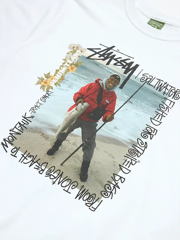 Stussy x Denim Tears Tracy Emory Photo 2026 White T-Shirt