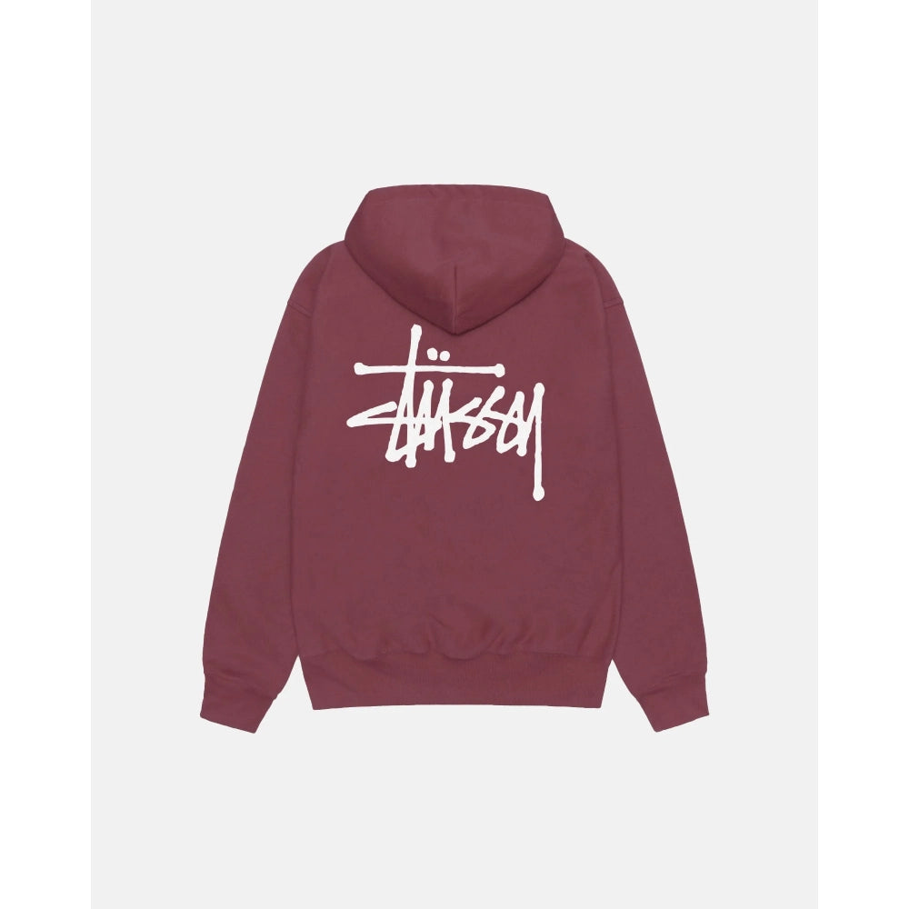 Stussy Zip Hoodie Oxblood Red

