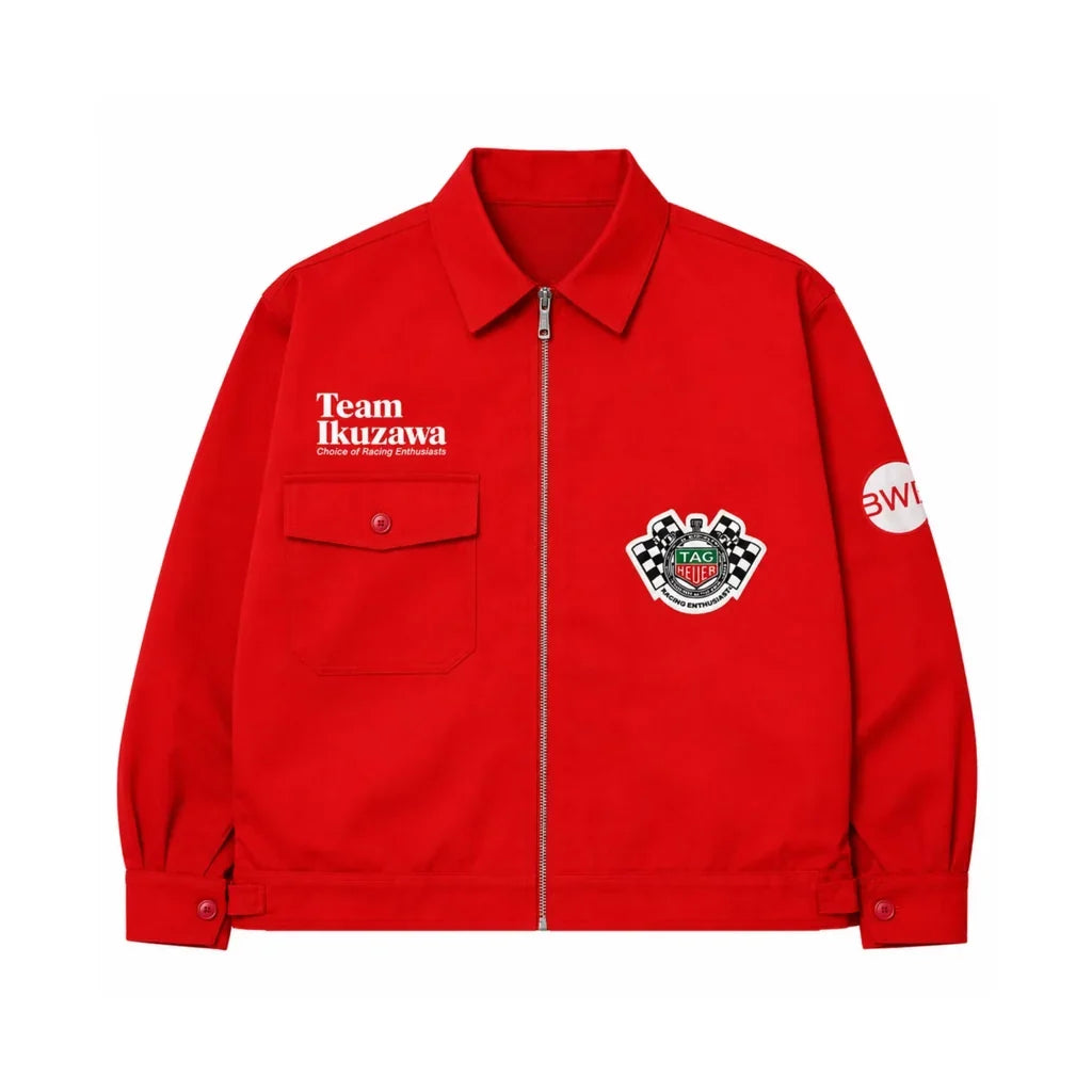 Red Workwear Style Jacket