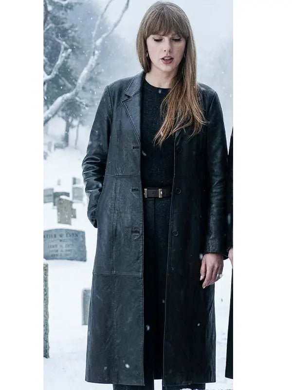 Taylor Swift Patient Zero Leather Coat