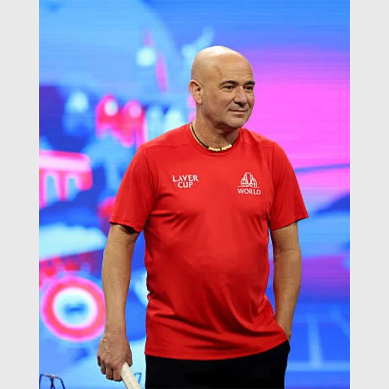 Team-World-Captain-Andre-Agassi-Laver-Cup-2025-Red-T-Shirt