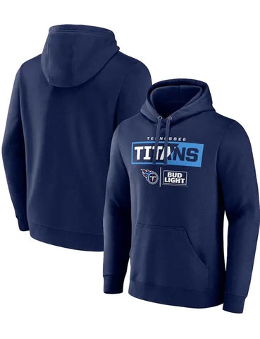 Tennessee Titans Bud Light Pullover Blue Hoodie