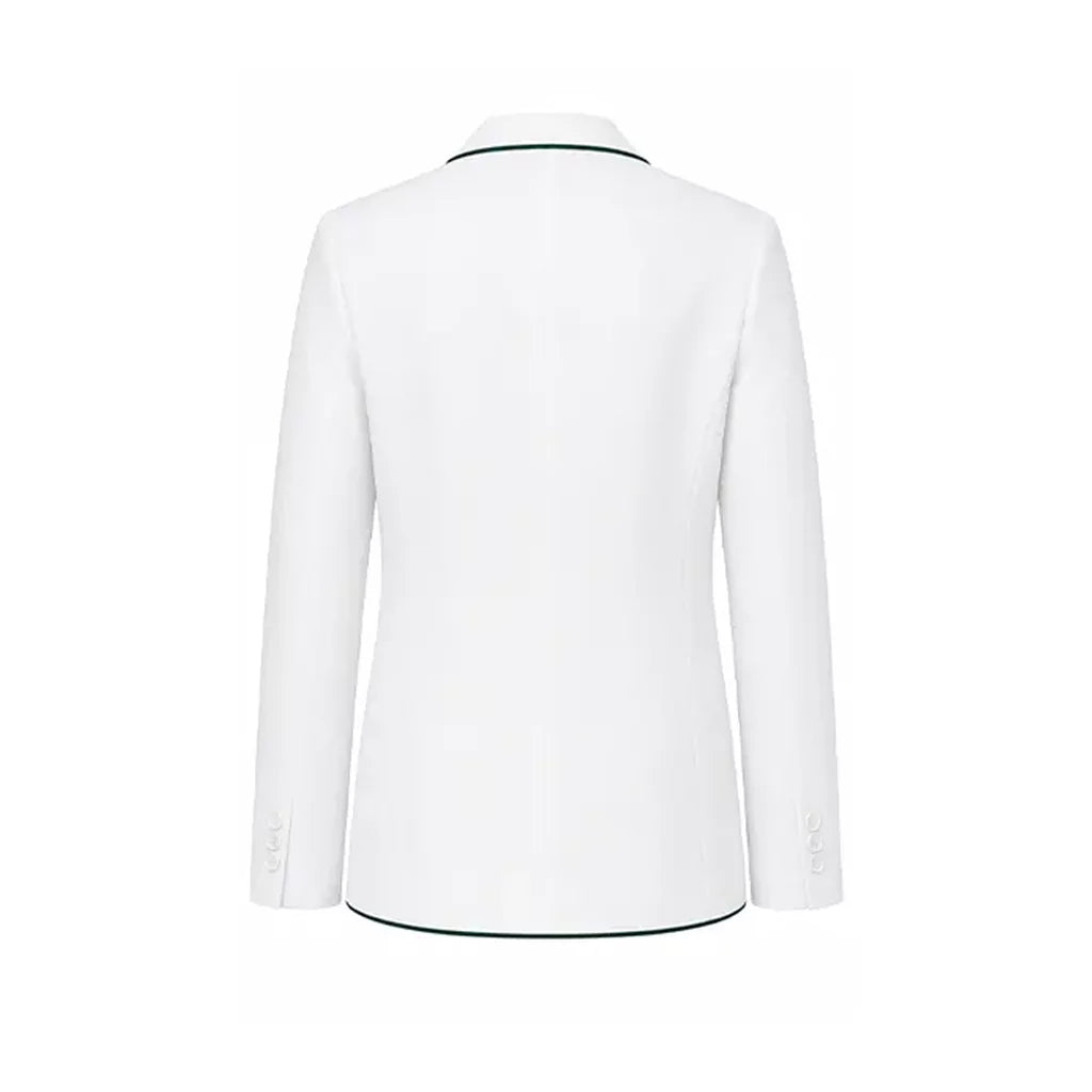 Novak Djokovic tennis inspired white formal blazer