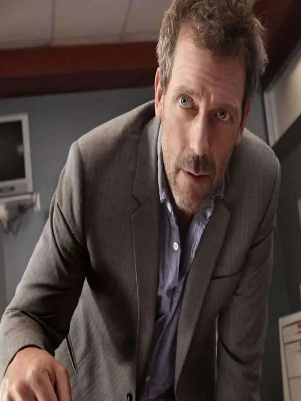 The Wanted Man Hugh Laurie Grey Blazer