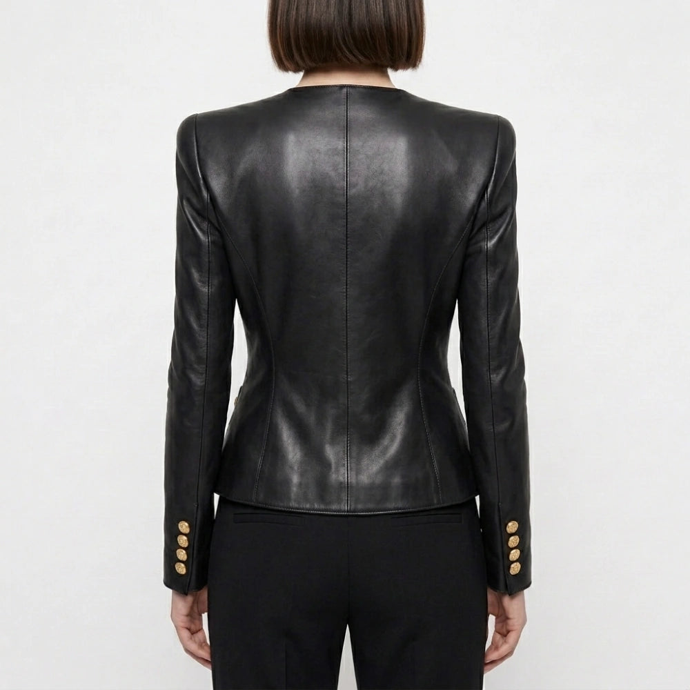The Beauty 2026 Ari Graynor Black Leather Jacket