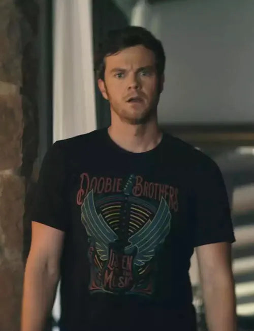 The Boys Season 3 Jack Quaid Doobie Brothers Black T-Shirt