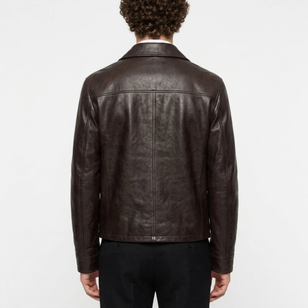 The Odyssey Photocall Tom Holland Leather Jacket