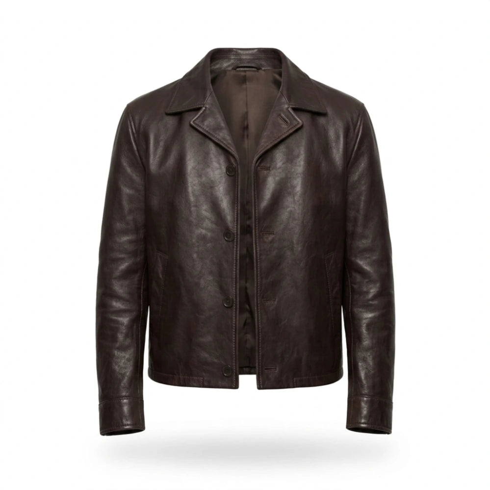 The Odyssey Photocall Tom Holland Leather Jacket